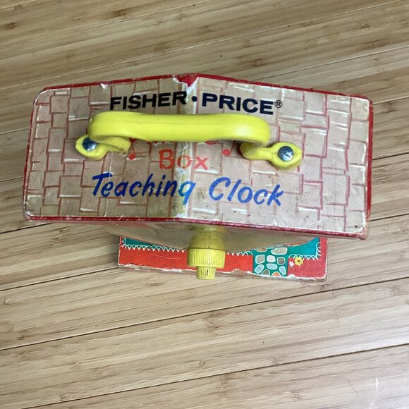 Vintage Fisher Price Teaching Clock Wind Up Musical - Picture 3 of 8